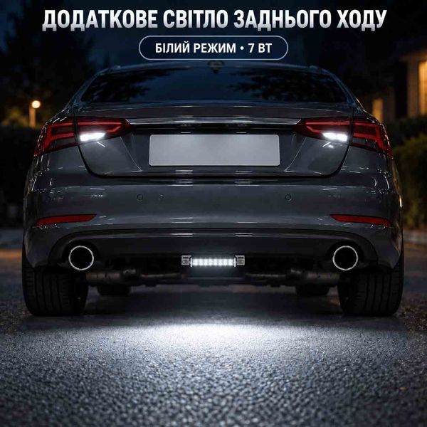 Дополнительный светодиодный стоп-сигнал и фонарь заднего хода 2 в 1 фото