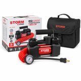 Компресор автомобільний двоциліндровий Storm Bi-Power (85 л/хв 10 Атм 360 Вт) фото