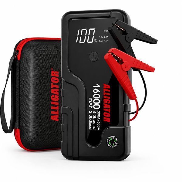 Бустер Alligator JS841 Jump Starter 300A/600A 16000mAh с функцией Power Bank фото