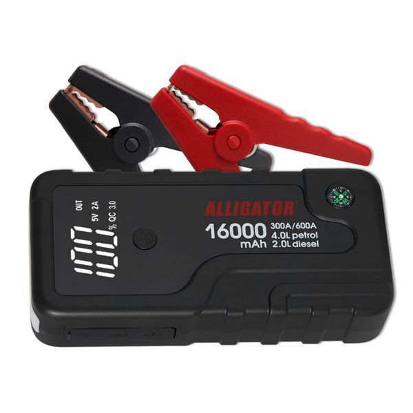 Бустер для авто Alligator Jump Starter JS841 300A/600A 16000mAh з функцією Power Bank фото