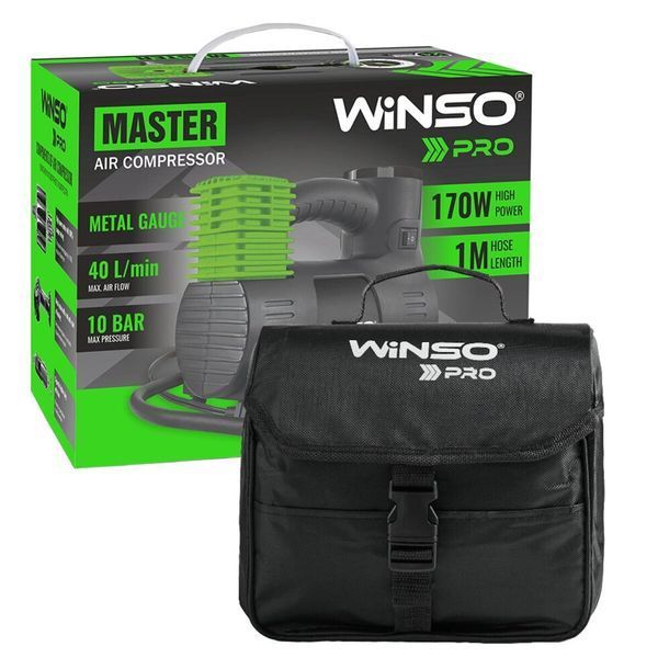 Автомобильный компрессор Winso Pro Master 135000, 12V, 40 л/мин, до 10 Атм, подключение к прикуривателю фото
