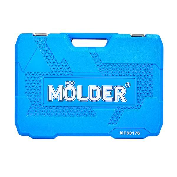 Професійний набір інструментів M&Ouml;LDER 176 одиниць (1/2", 1/4", 3/8", Cr-V, 72 зубці) фото