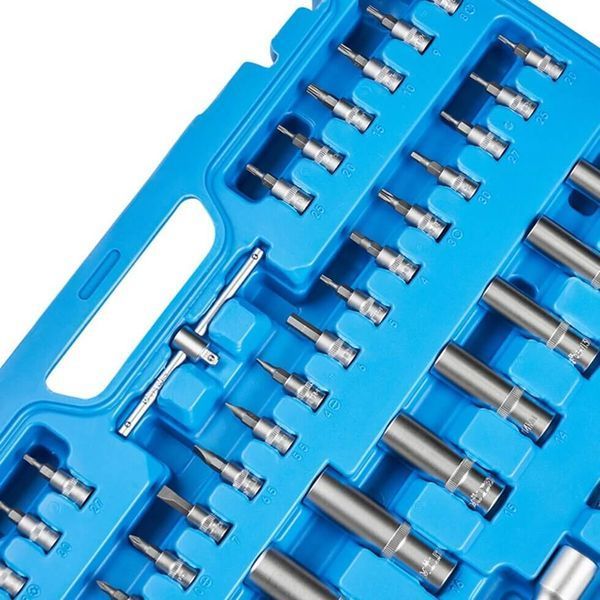 Професійний набір інструментів M&Ouml;LDER 151 одиниць (1/2", 1/4", 3/8", Cr-V, 72 зубці) фото