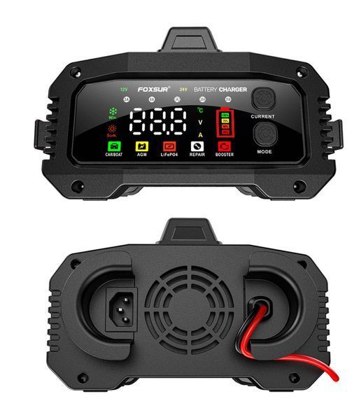 Зарядне для акумулятора Foxsur FPT-250 12&ndash;24V (25A/15A) з режимом BOOST фото