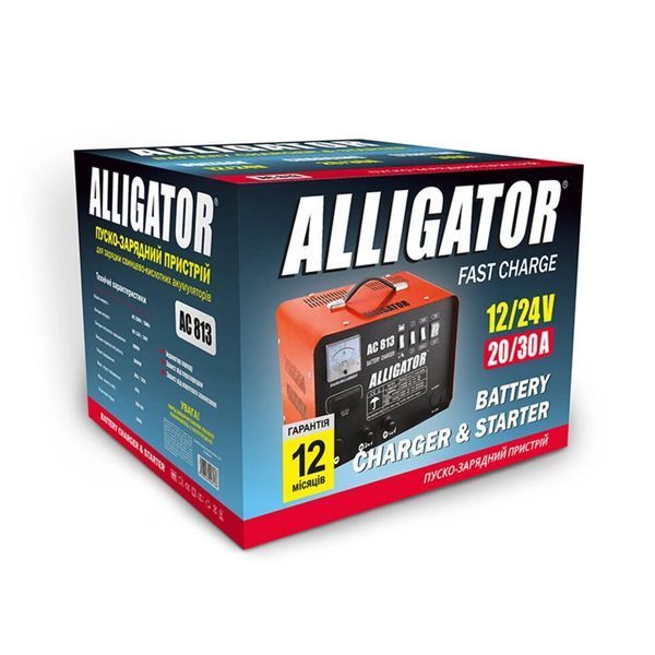 Пускозарядний пристрій АКБ 12/24V 45А Alligator AC813 фото
