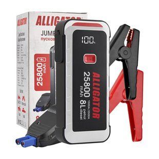 Пусковое устройство Alligator 25800 mAh 1500A/2500A, бустер для авто со Smart-клеммами фото