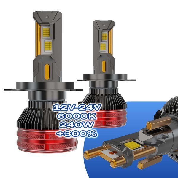 LED лампа H4 V96 PRO 240W 6000K 12-24V AutoLight фото