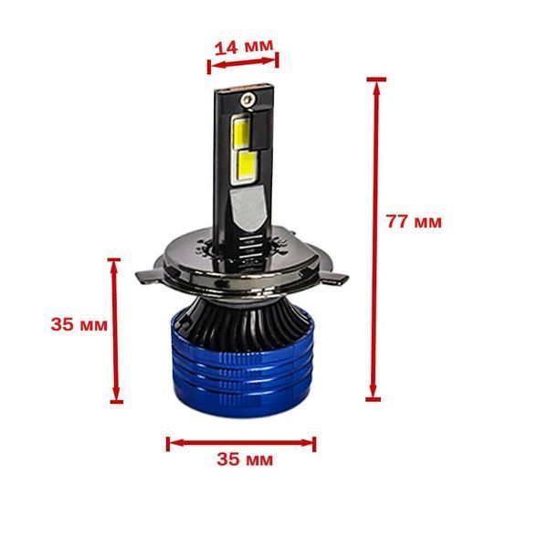LED лампи H4 для авто P41 (9&ndash;80V, 200W, 32000Lm) фото