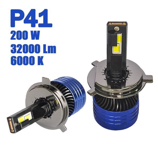 LED лампи H4 для авто P41 (9&ndash;80V, 200W, 32000Lm) фото