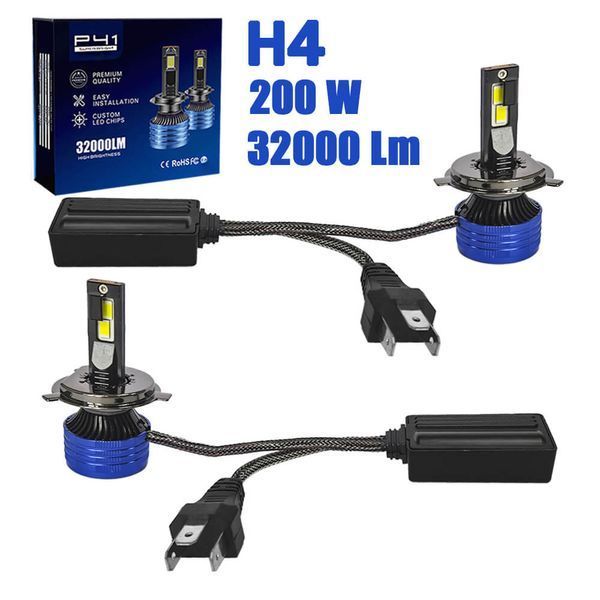 LED лампи H4 для авто P41 (9&ndash;80V, 200W, 32000Lm) фото