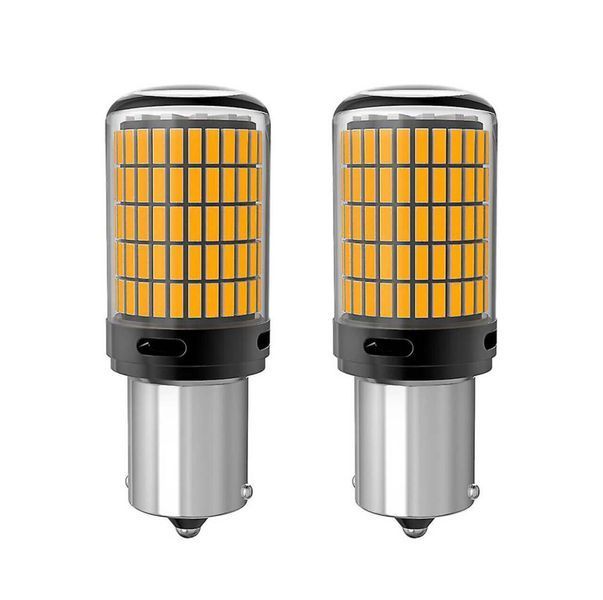 Лампи для поворотів з обманкою  AutoLight 144LED YEL 30W | BAU15S(PY21W) 12-24V фото