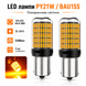 Лампочки поворотников AutoLight 144LED YEL 30W | цоколь PY21W(BAU15S) 12-24V фото 9