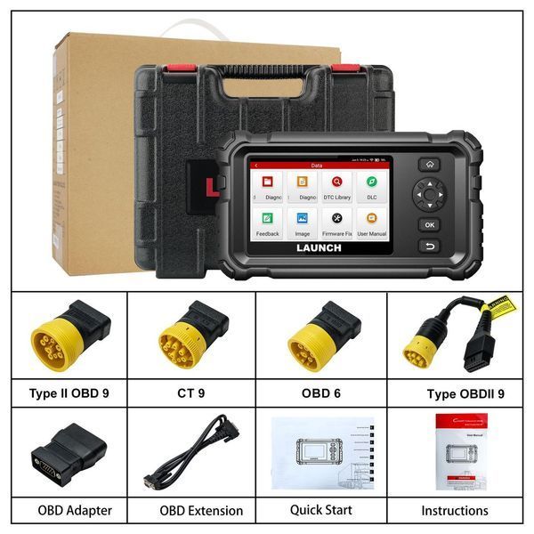 Автосканер Launch CRP-129 HD 12/24V для вантажних авто (OBD2, дизель) фото