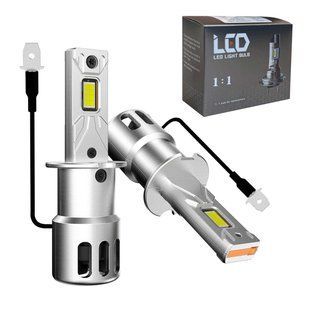 LED лампы H3 AutoLight R2 для противотуманных фар, 80 Вт 10000 Лм 6000K 9&ndash;16V фото