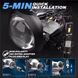LED лампа H1 R2 80w 10000Lm 6100K | Автомобільні лампи H1 led фото 4